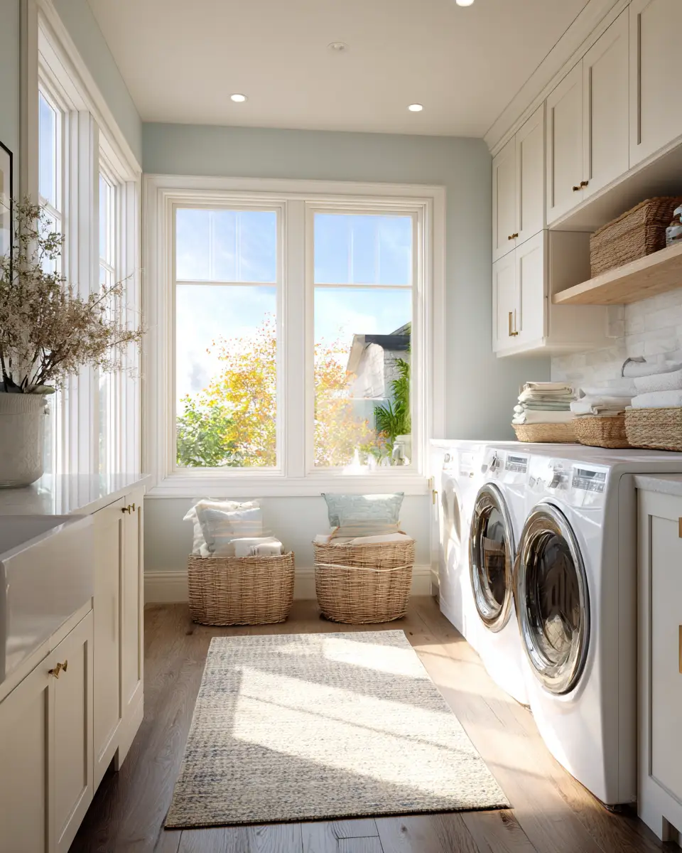 Airy Modern Laundry Room Decor Ideas