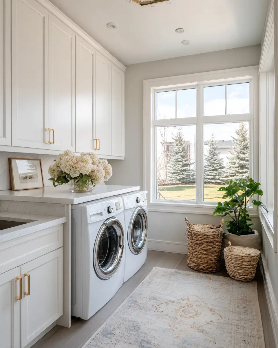 Airy Modern Laundry Room Decor Ideas