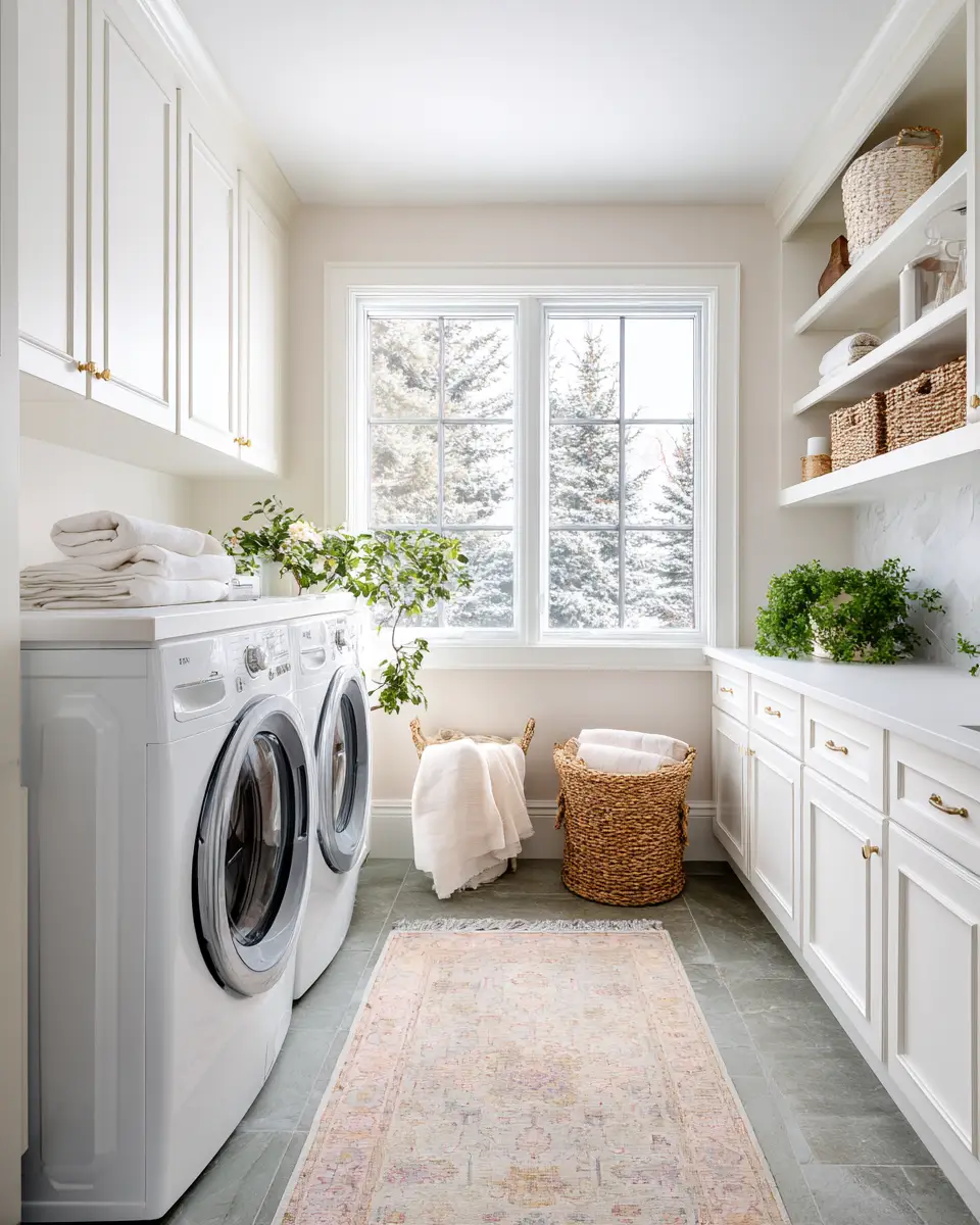 Airy Modern Laundry Room Decor Ideas