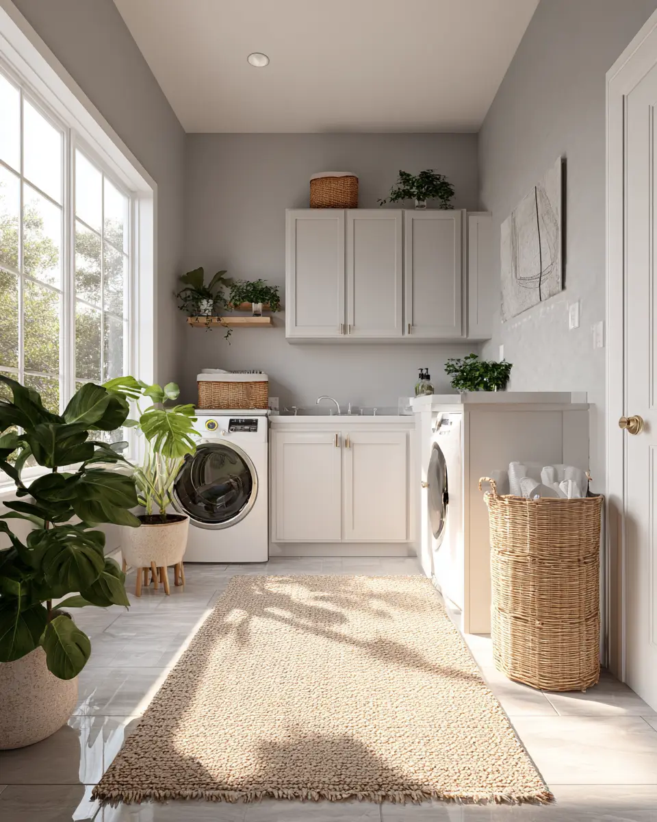 Airy Modern Laundry Room Decor Ideas