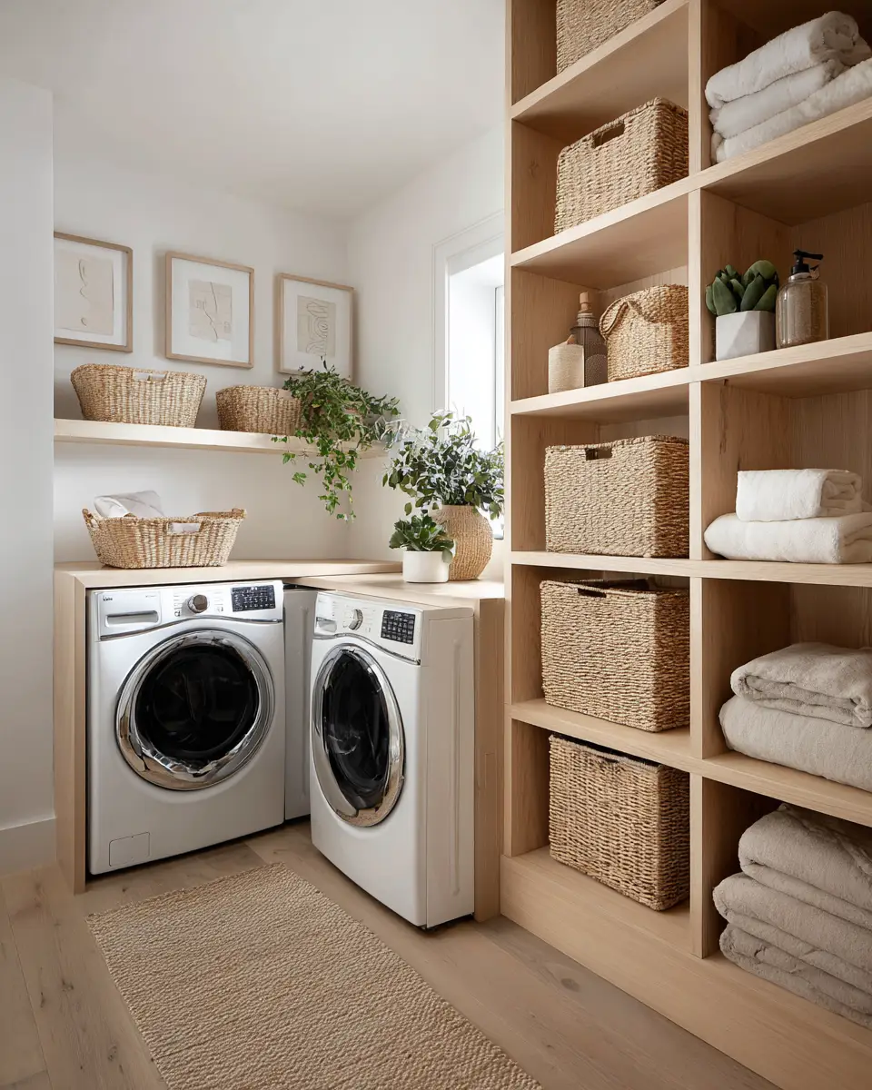 Airy Modern Laundry Room Decor Ideas