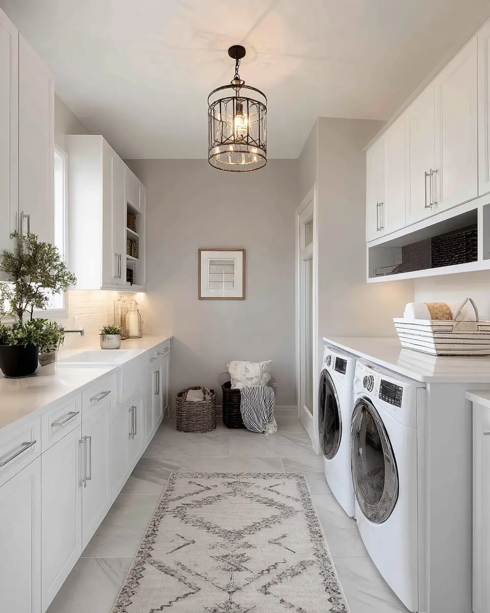 Airy Modern Laundry Room Decor Ideas