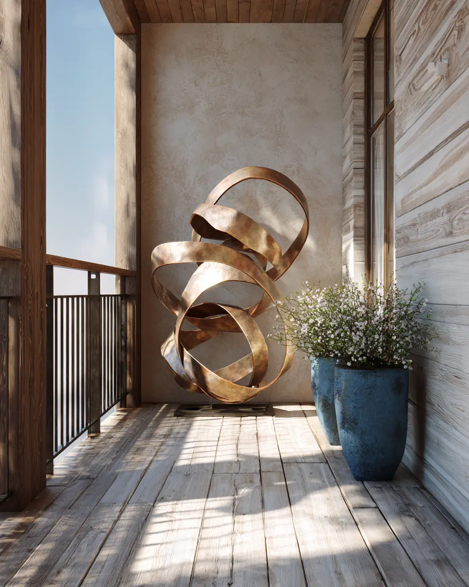 Airy Organic Modern Balcony Decor Ideas