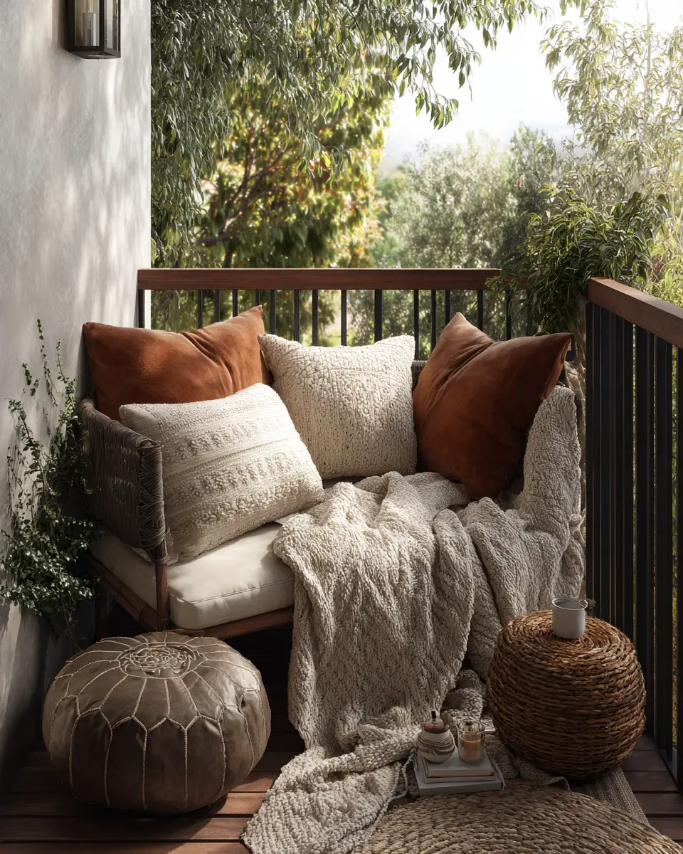 Airy Organic Modern Balcony Decor Ideas
