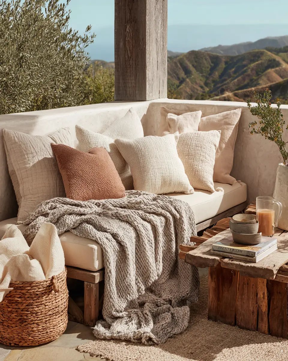 Airy Organic Modern Balcony Decor Ideas