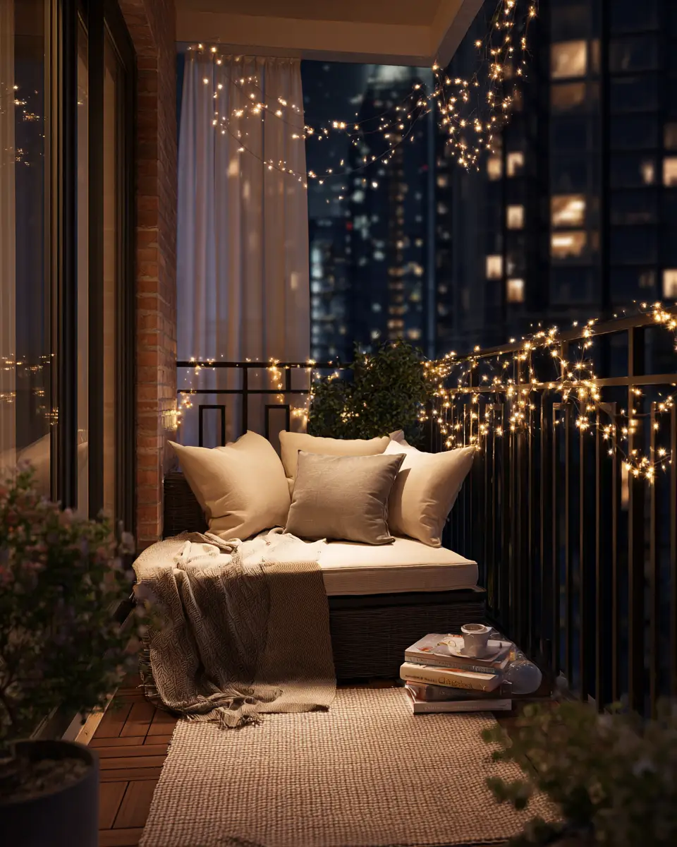 Airy Organic Modern Balcony Decor Ideas