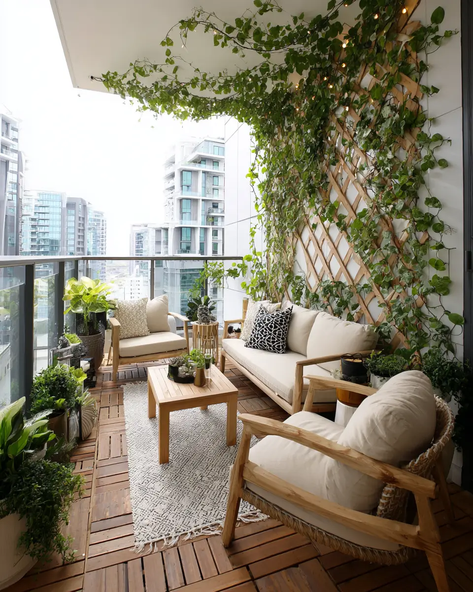 Airy Organic Modern Balcony Decor Ideas