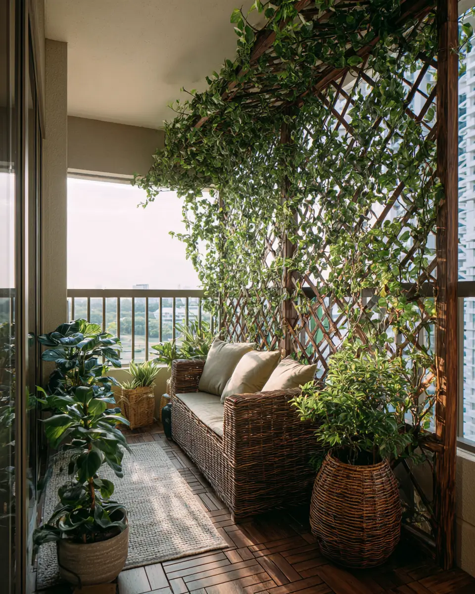 Airy Organic Modern Balcony Decor Ideas