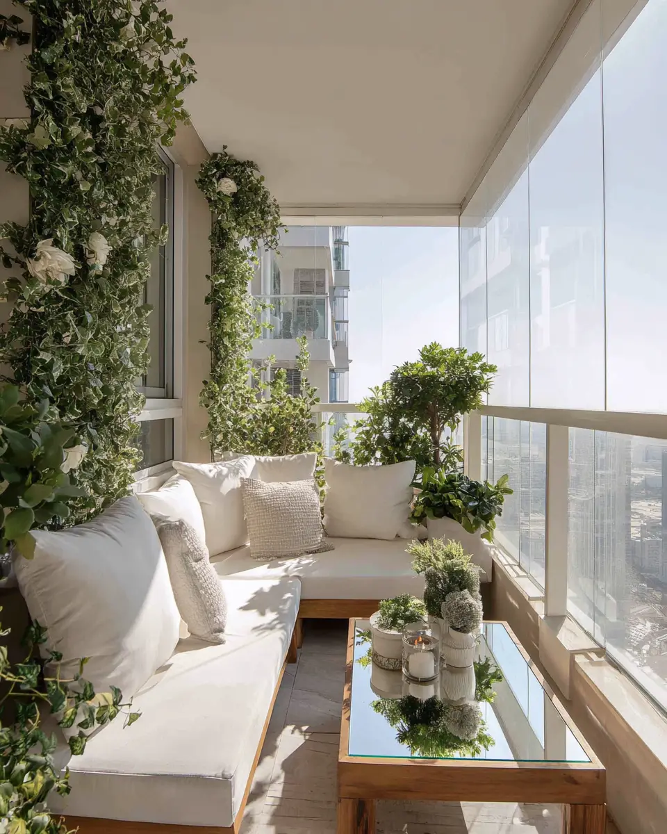 Airy Organic Modern Balcony Decor Ideas