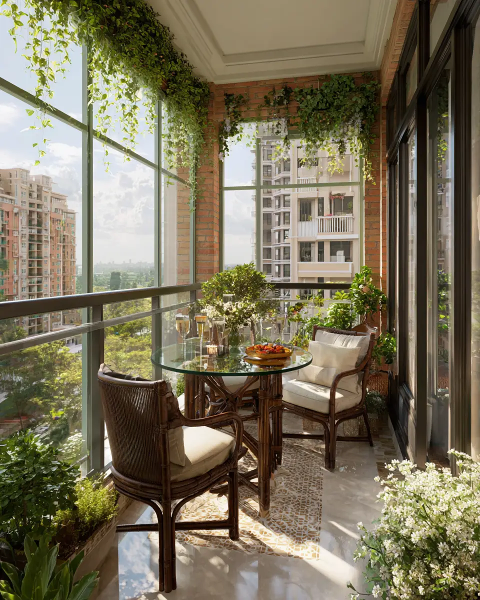 Airy Organic Modern Balcony Decor Ideas