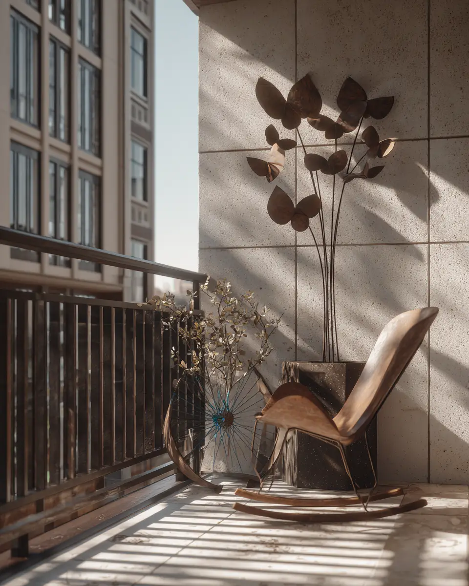 Airy Organic Modern Balcony Decor Ideas