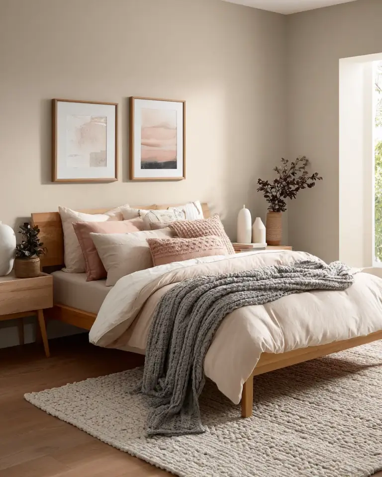 Airy Organic Modern Bedroom Decor Ideas - Featured