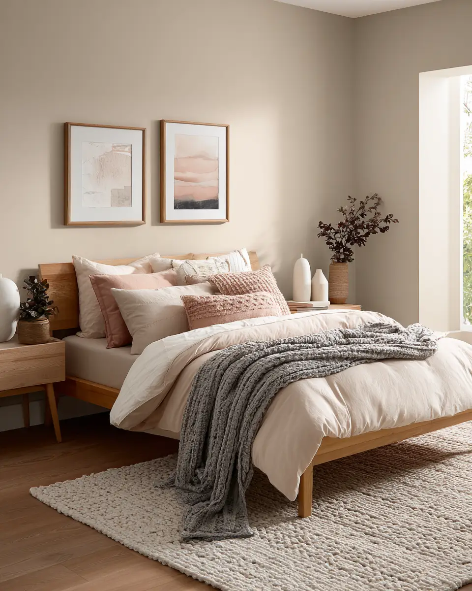 Airy Organic Modern Bedroom Decor Ideas - Featured