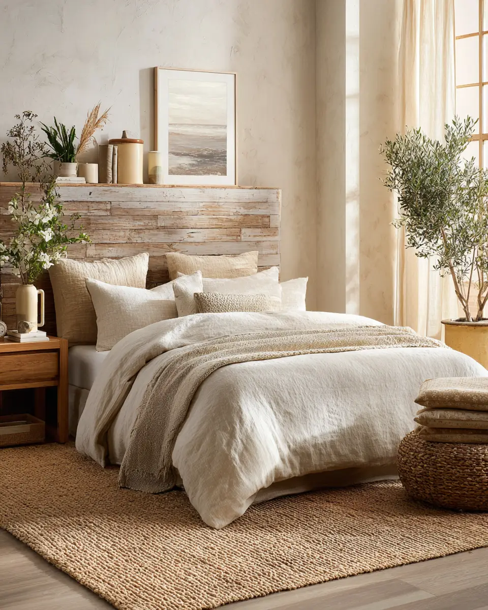 Airy Organic Modern Bedroom Decor Ideas