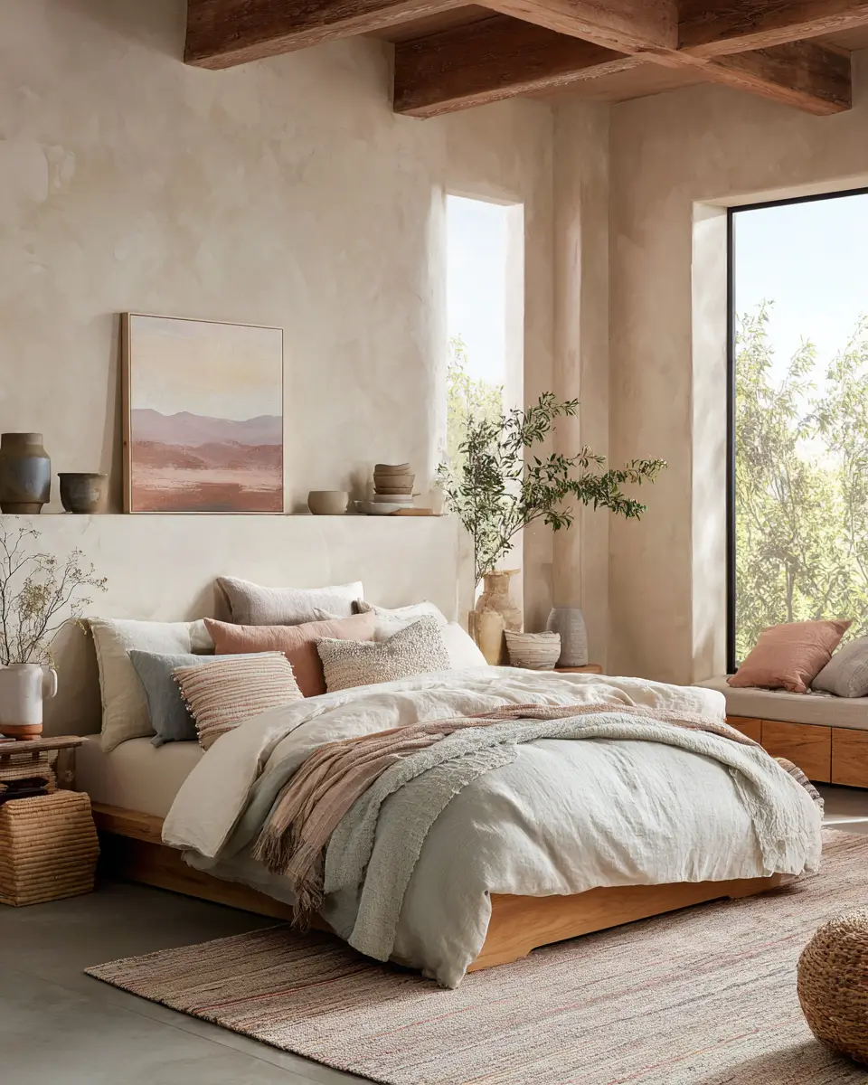 Airy Organic Modern Bedroom Decor Ideas