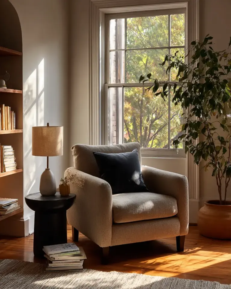 Airy Organic Modern Living Room Decor Ideas - Featured