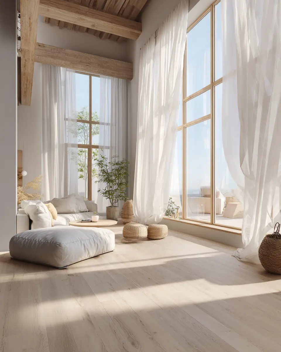 Airy Organic Modern Living Room Decor Ideas