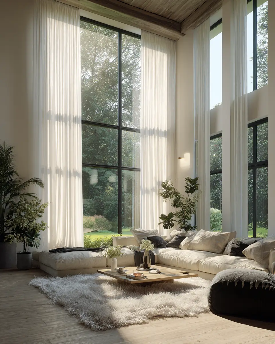 Airy Organic Modern Living Room Decor Ideas