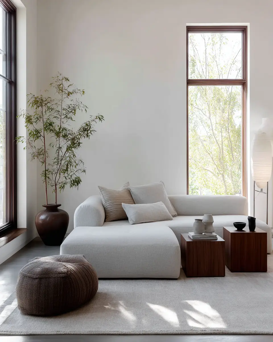 Airy Organic Modern Living Room Decor Ideas