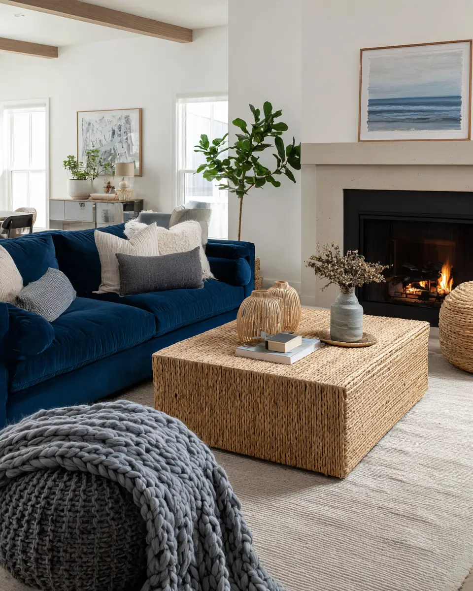 Airy Organic Modern Living Room Decor Ideas