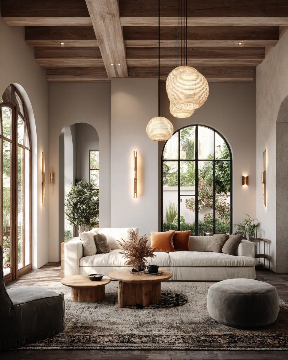 Airy Organic Modern Living Room Decor Ideas