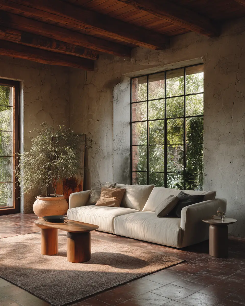 Airy Organic Modern Living Room Decor Ideas