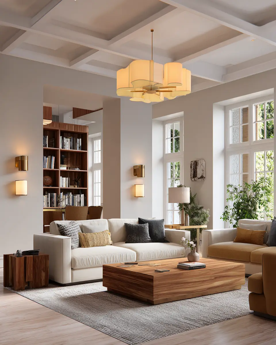 Airy Organic Modern Living Room Decor Ideas