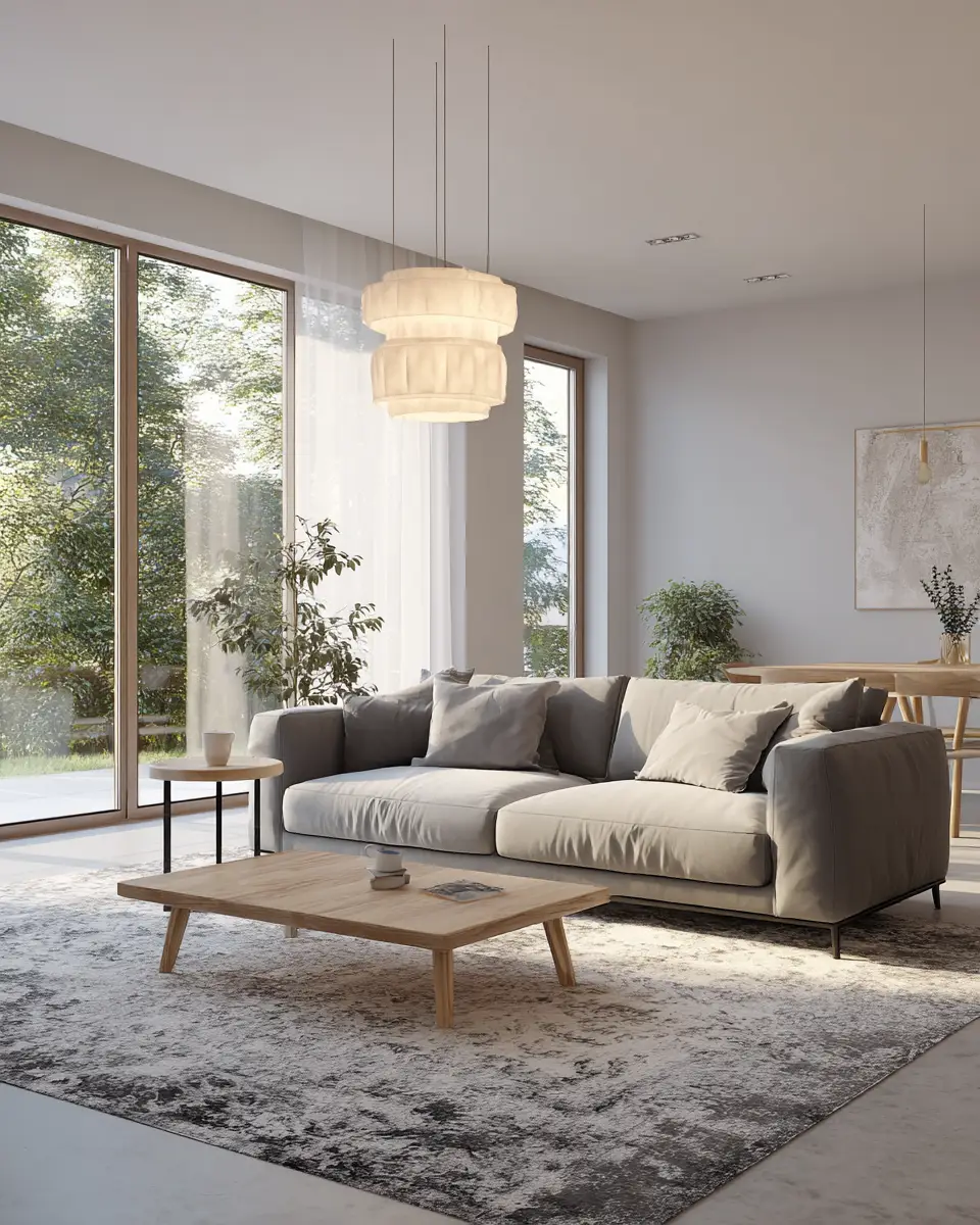 Airy Organic Modern Living Room Decor Ideas