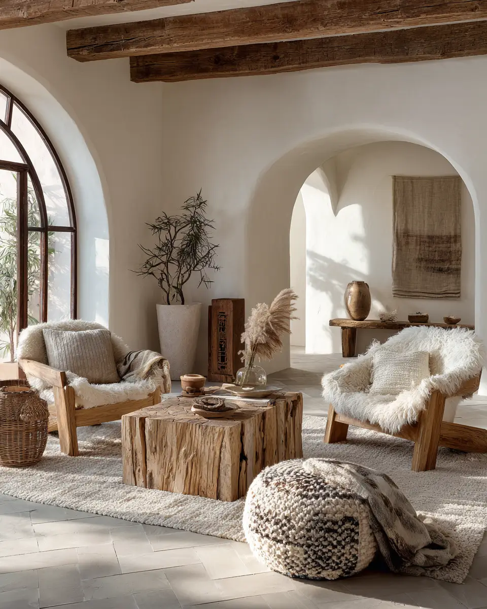 Airy Organic Modern Living Room Decor Ideas