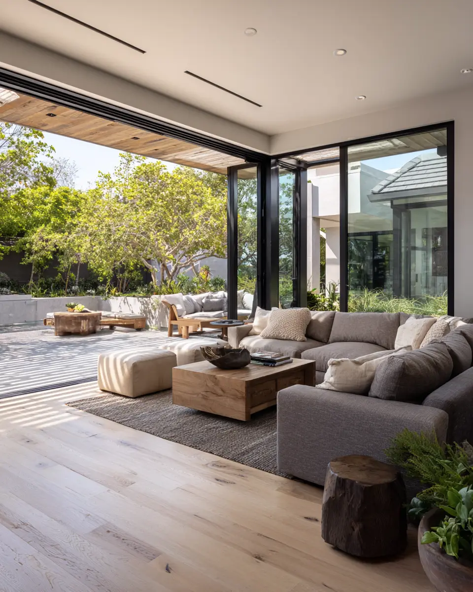 Airy Organic Modern Living Room Decor Ideas