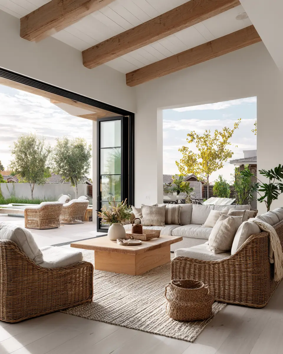 Airy Organic Modern Living Room Decor Ideas