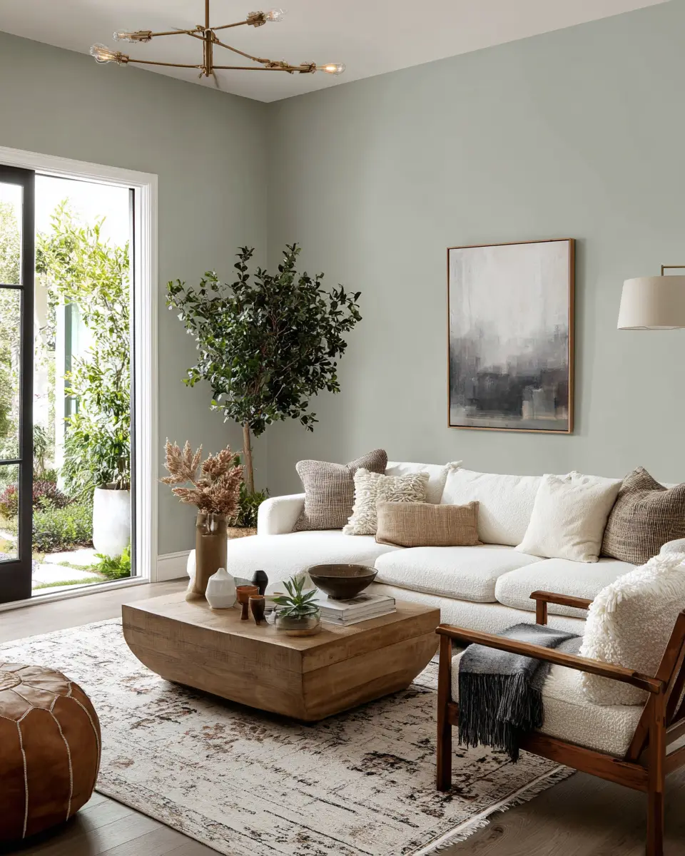 Airy Organic Modern Living Room Decor Ideas