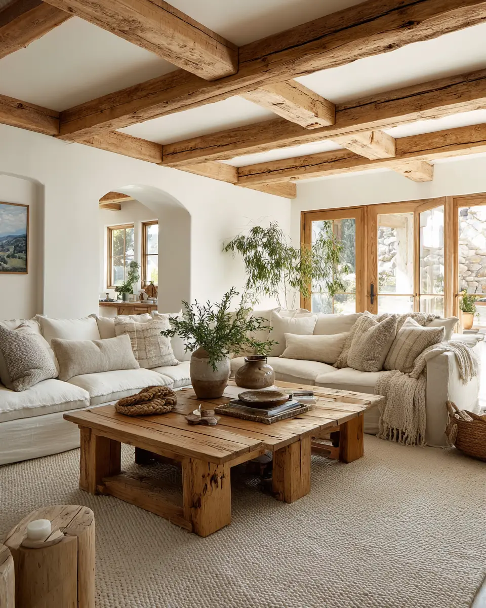 Airy Rustic Living Room Decor Ideas