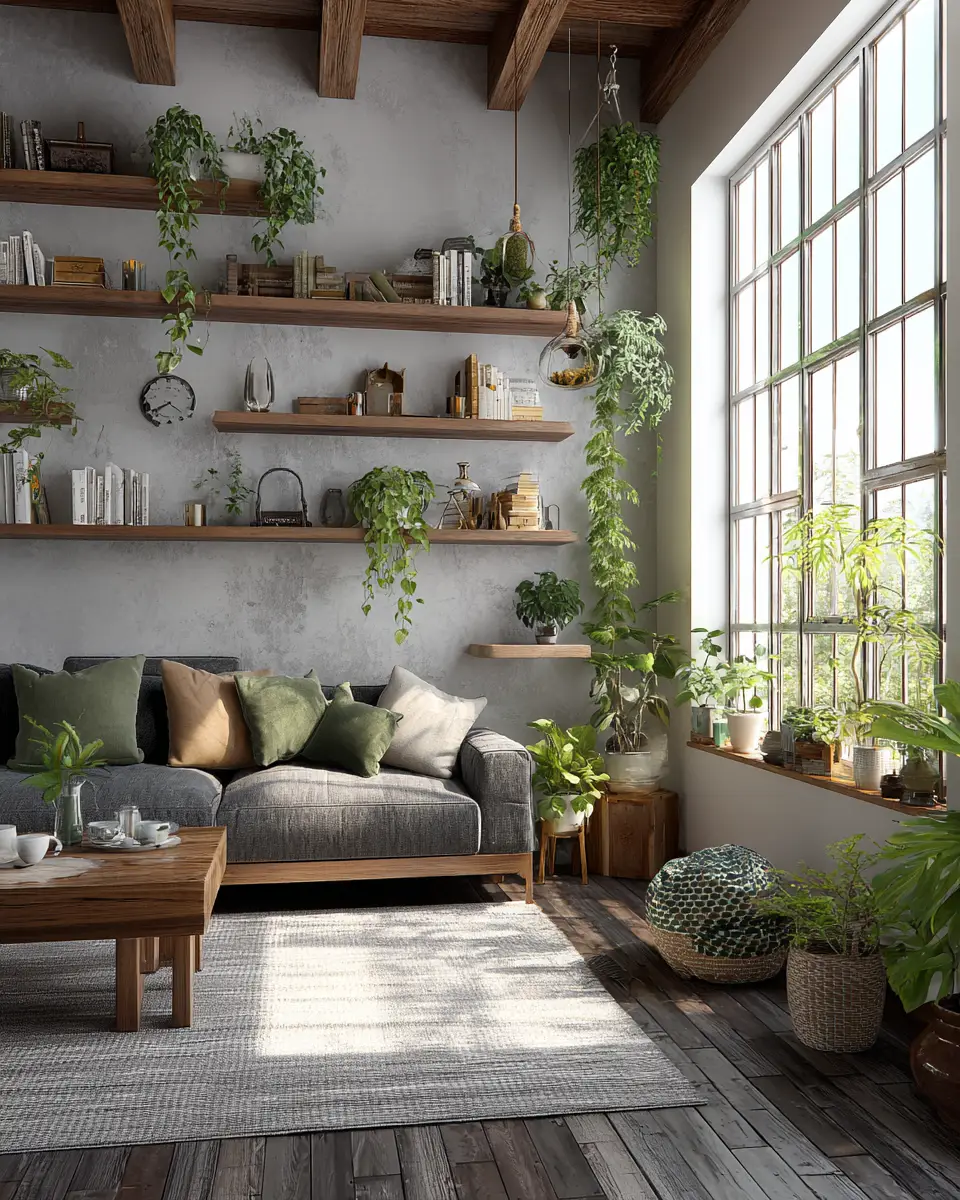 Airy Rustic Living Room Decor Ideas