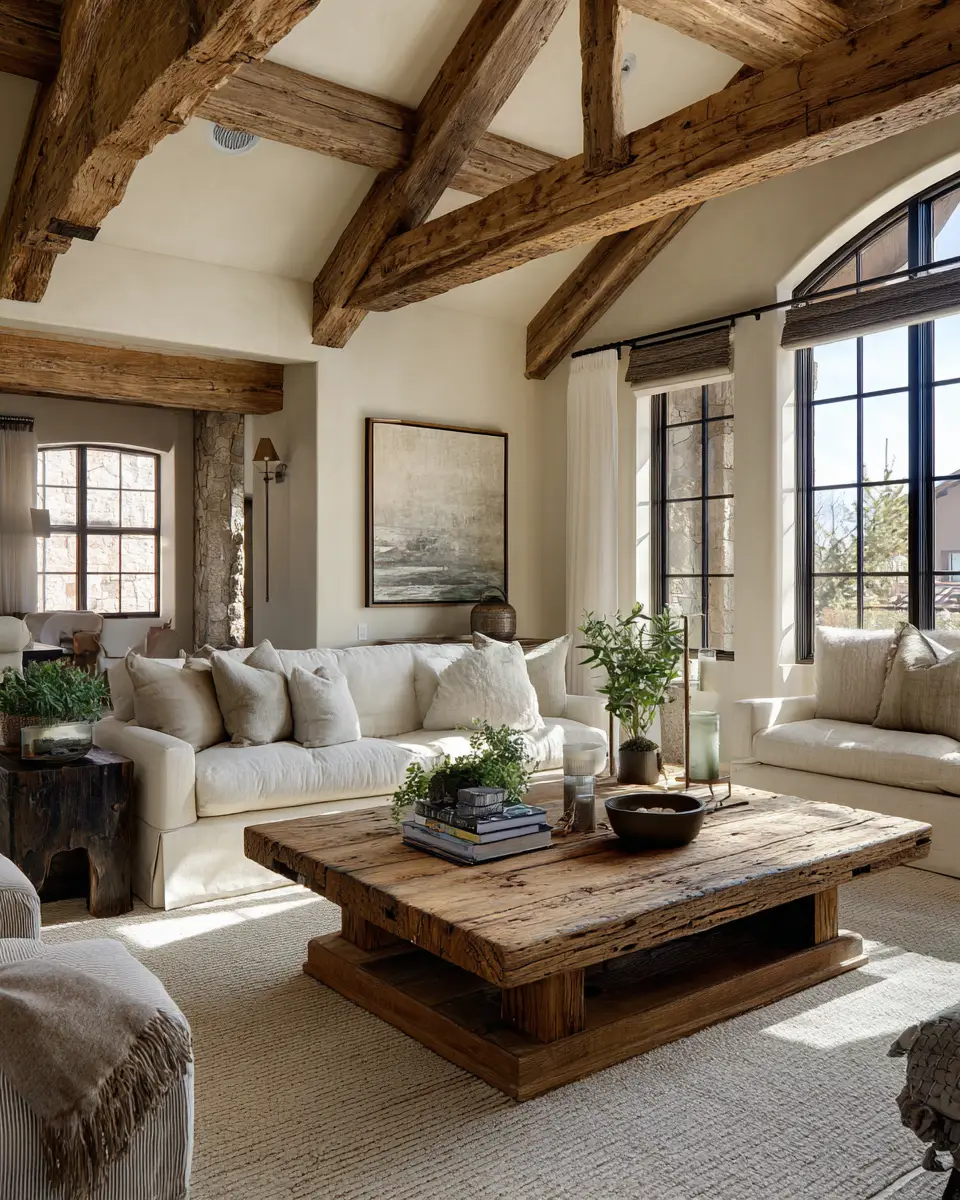 Airy Rustic Living Room Decor Ideas