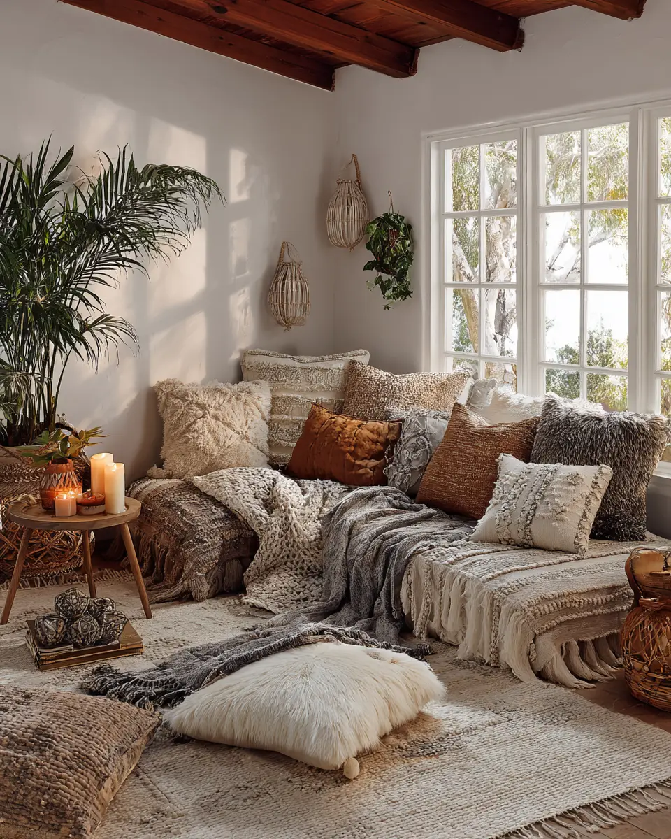 Airy Rustic Living Room Decor Ideas