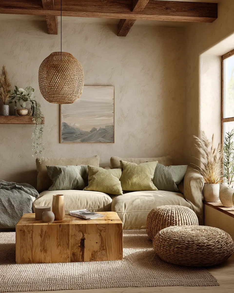 Airy Rustic Living Room Decor Ideas