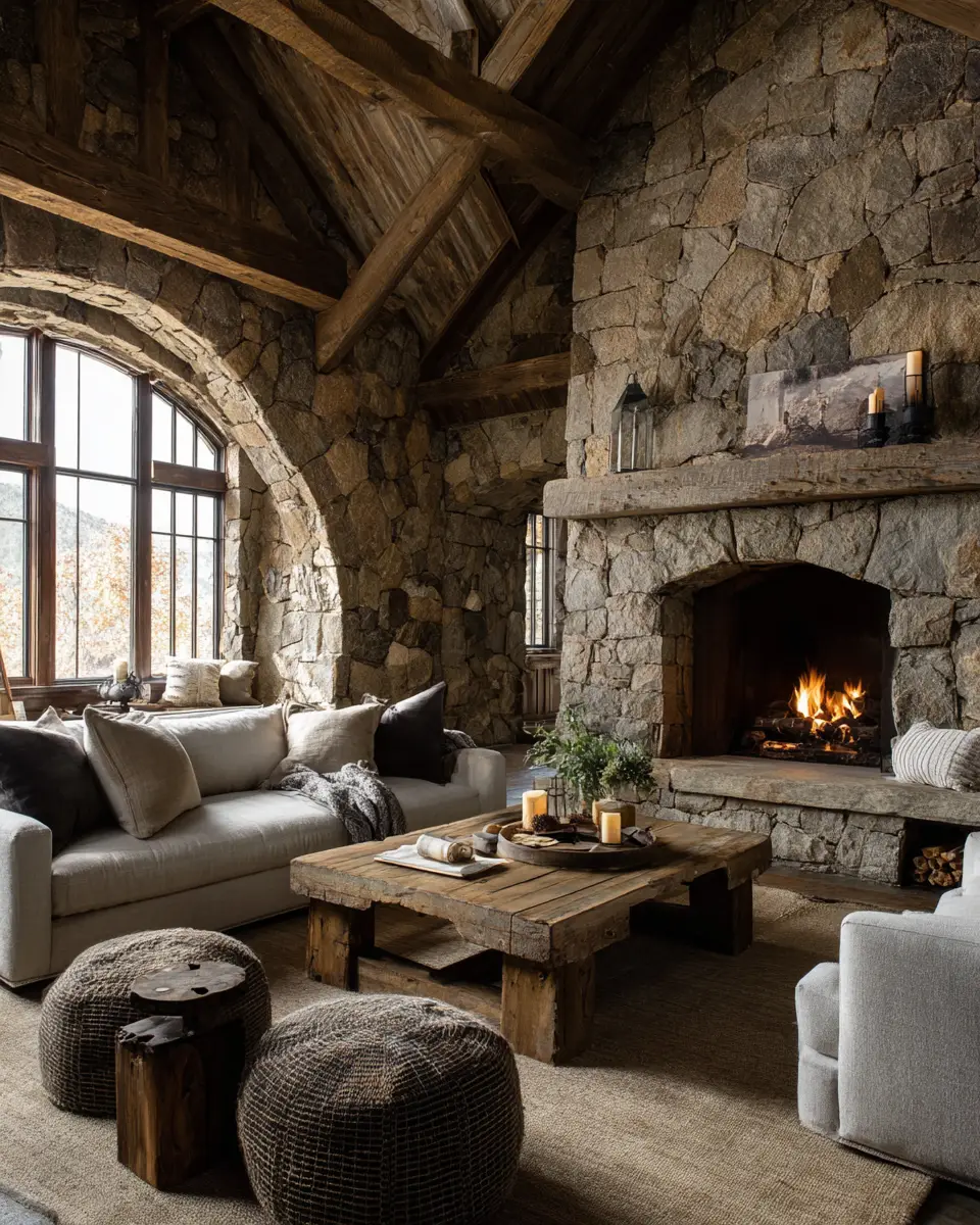 Airy Rustic Living Room Decor Ideas