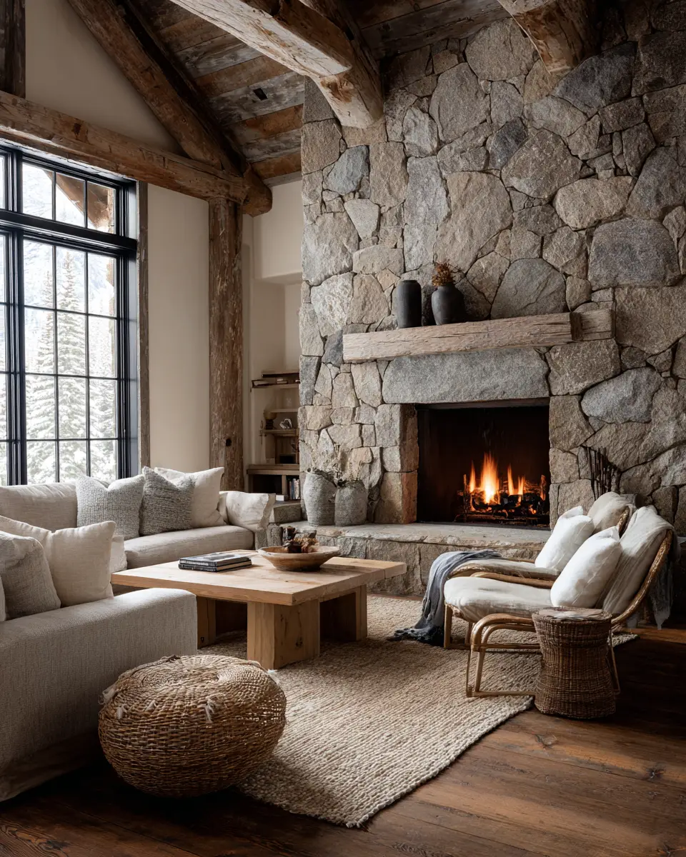 Airy Rustic Living Room Decor Ideas