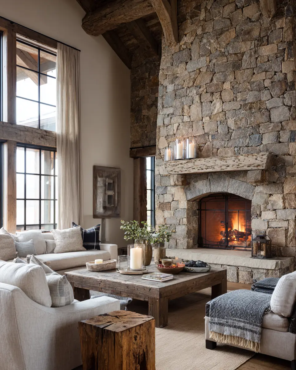 Airy Rustic Living Room Decor Ideas