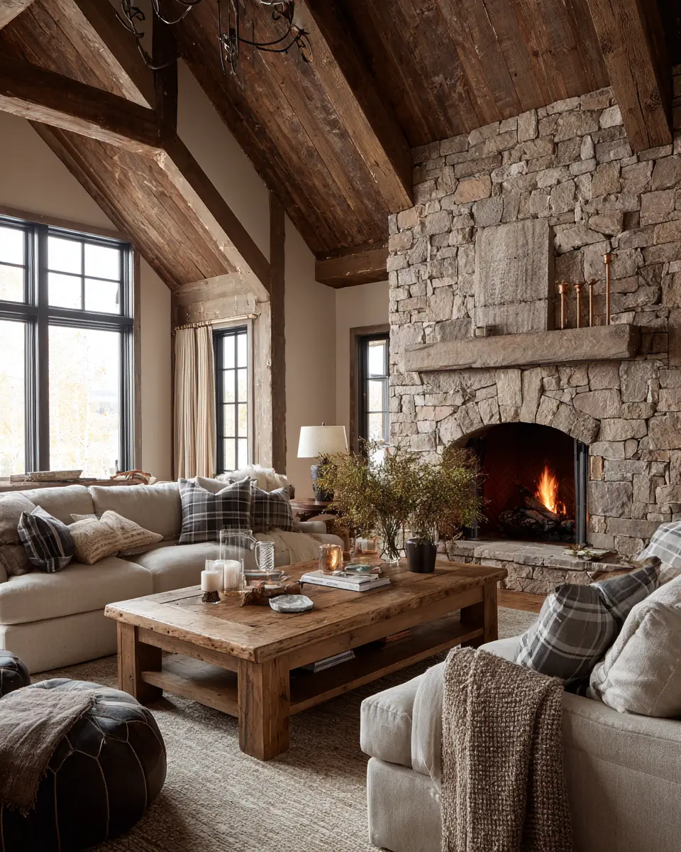 Airy Rustic Living Room Decor Ideas