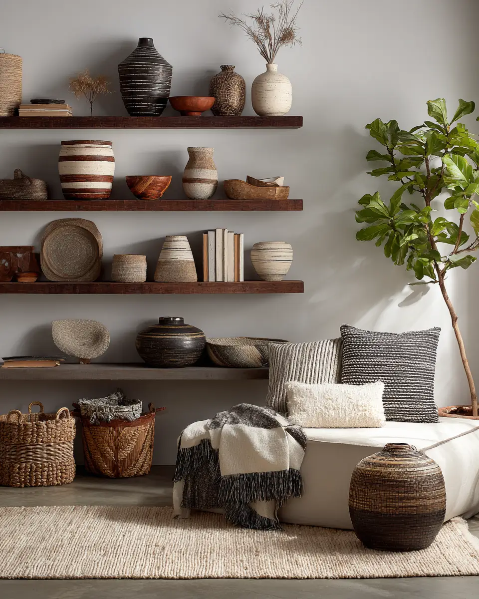 Airy Rustic Living Room Decor Ideas