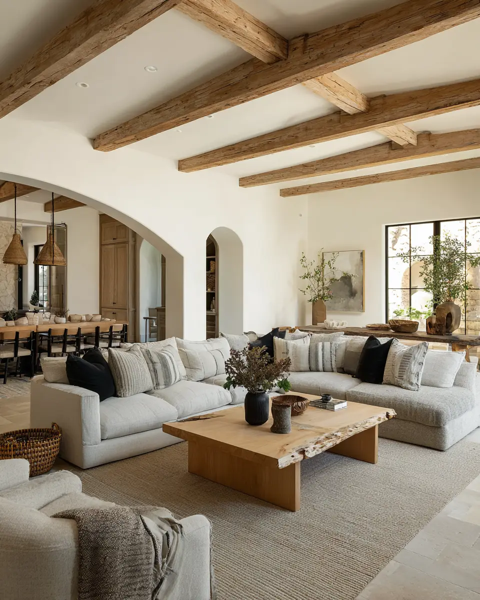 Airy Rustic Living Room Decor Ideas