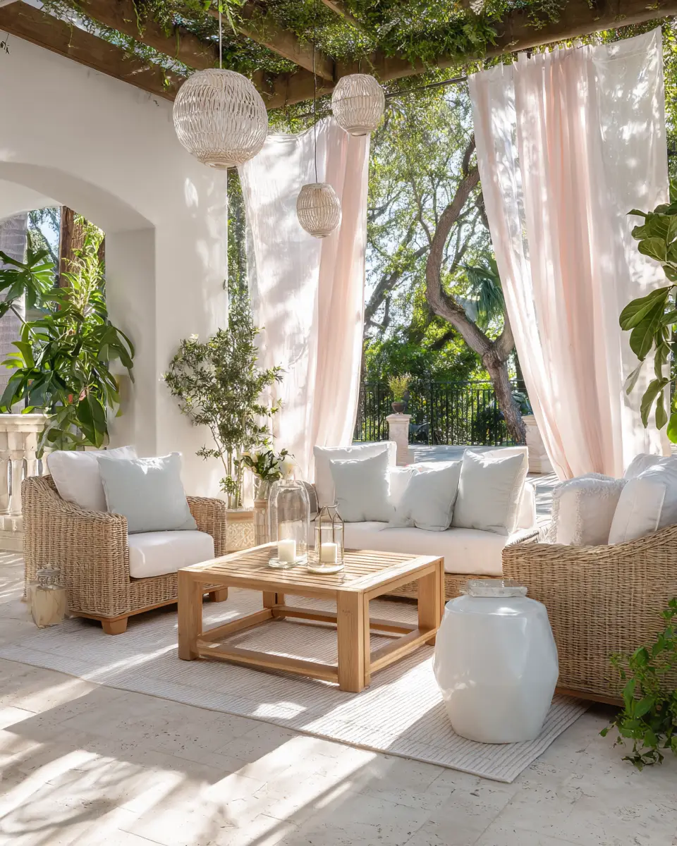 Airy Transitional Patio Decor Ideas - Featured