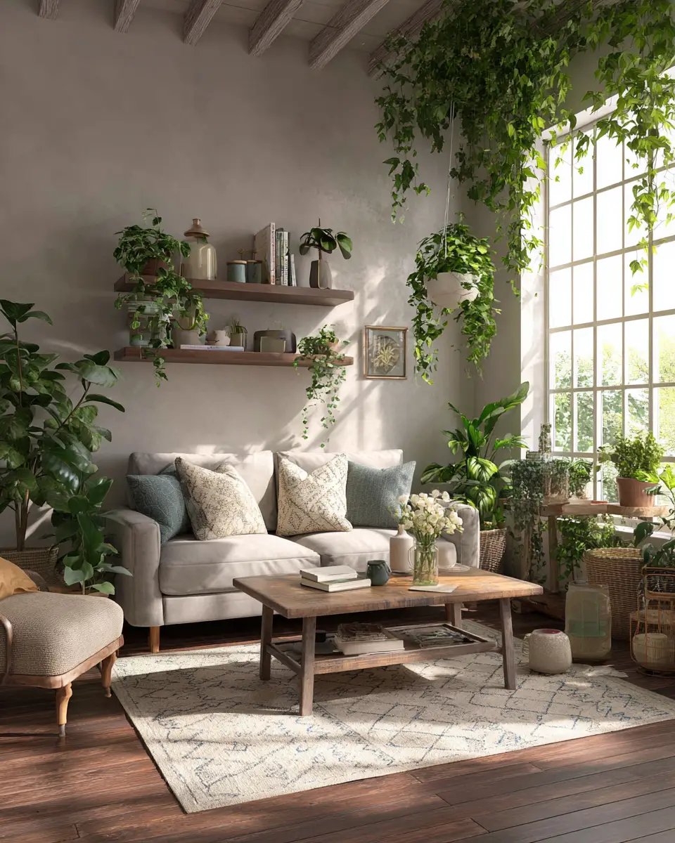 Airy Vintage Living Room Decor Ideas