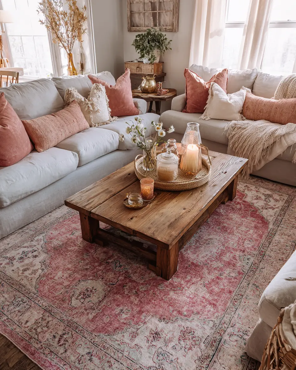 Airy Vintage Living Room Decor Ideas