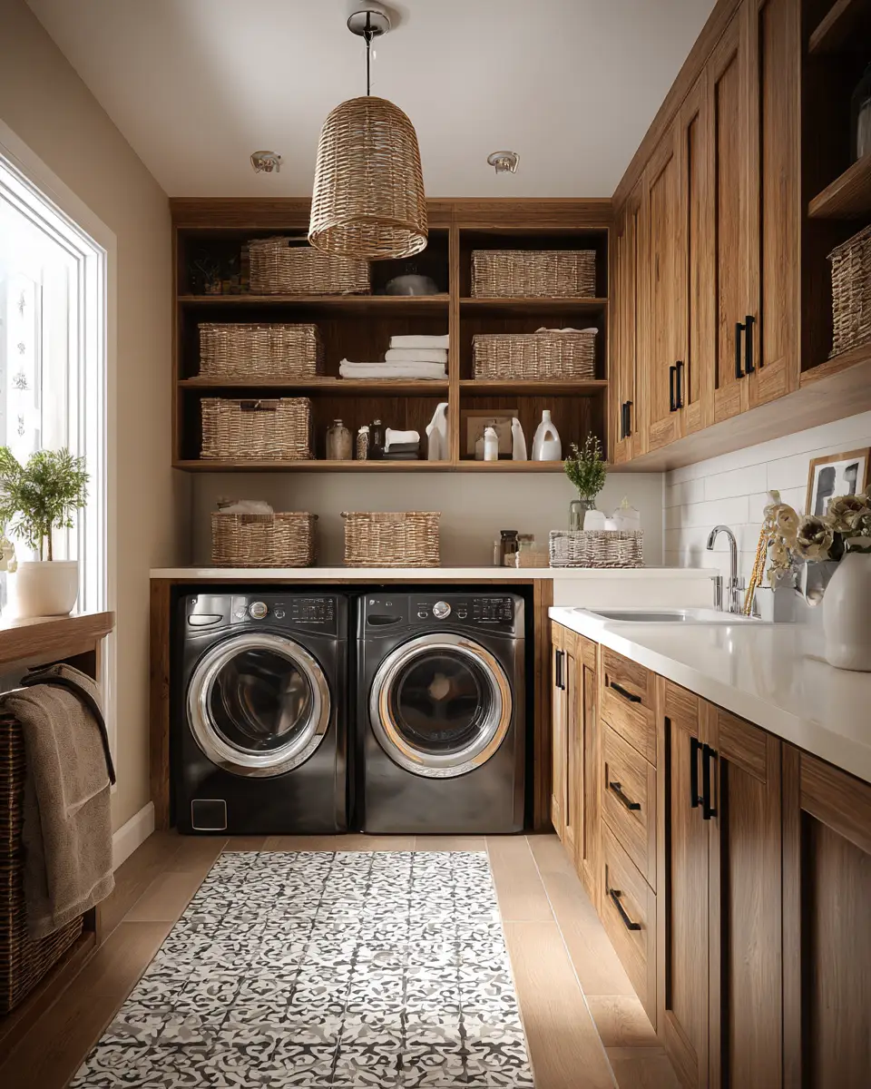 Apartment Classic Laundry Room Decor Ideas