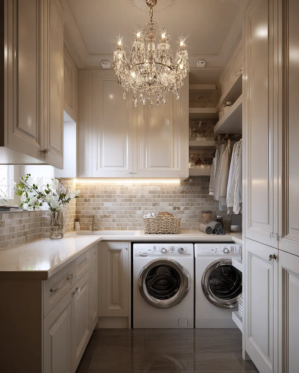 Apartment Classic Laundry Room Decor Ideas
