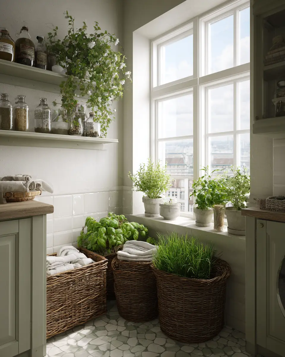 Apartment Classic Laundry Room Decor Ideas