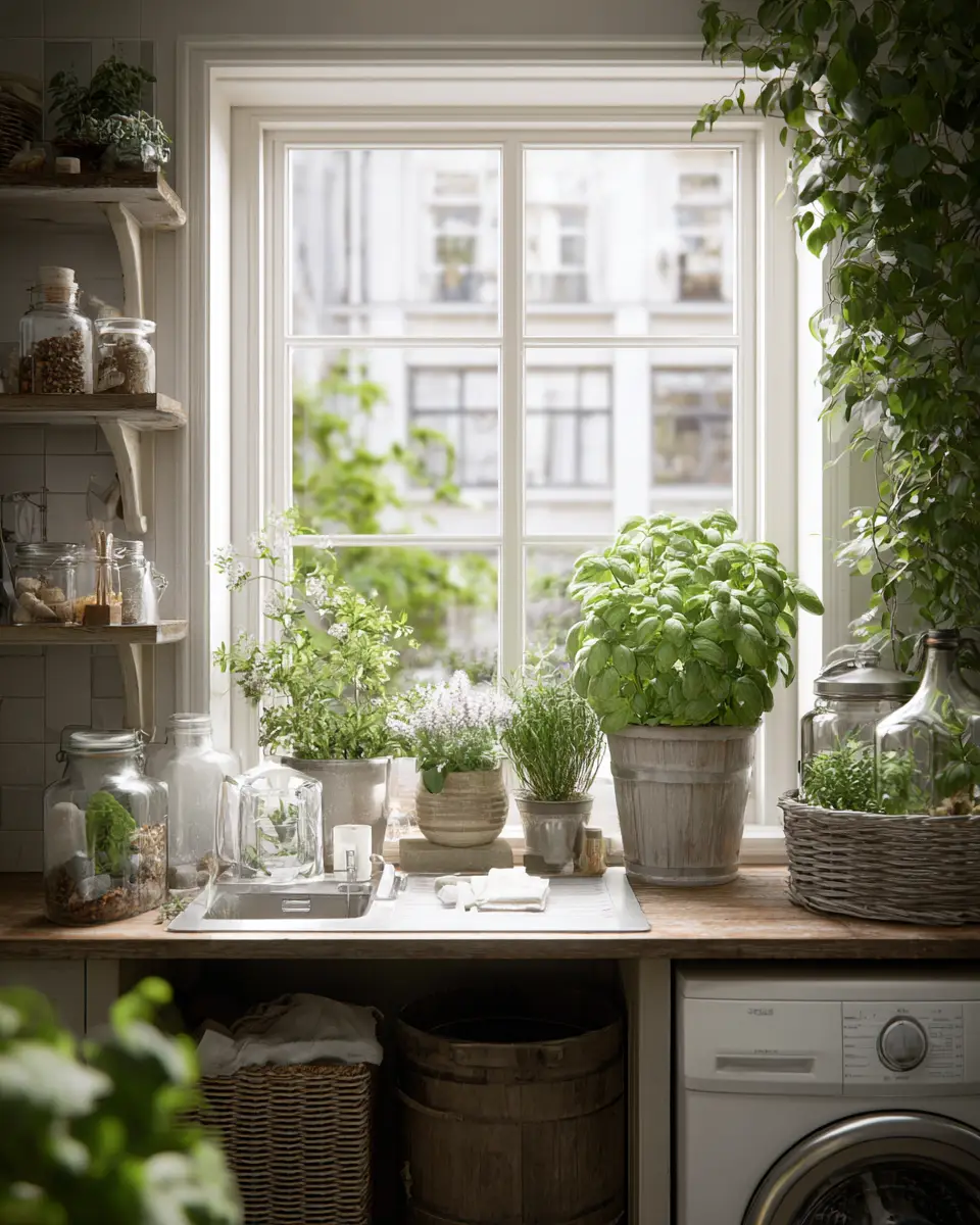Apartment Classic Laundry Room Decor Ideas